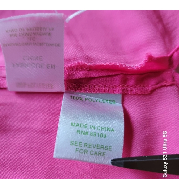 Lilly Pulitzer Everglades Tunic Long Roll Tab Sleeve Blouse Pink Size XS - Picture 3 of 7